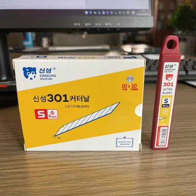 SK2 فولاذ الكربون 9mm استبدال الشفرة 9 قطع شفرة 0.38mm
